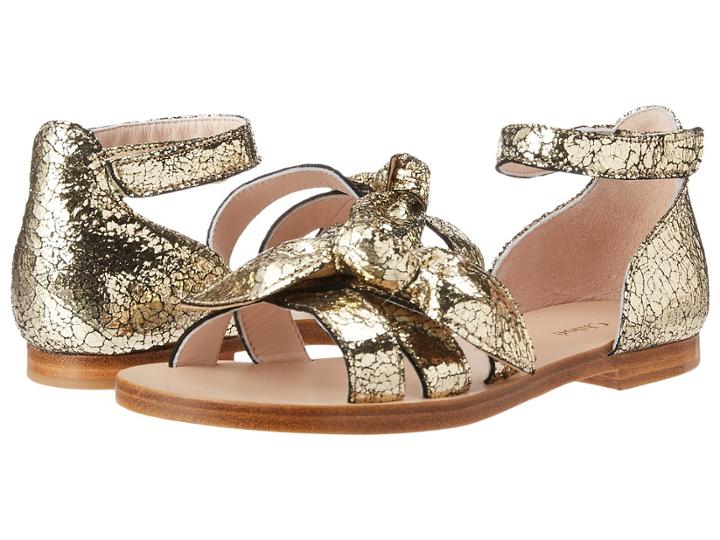 Chloe Kids Mini Me Leather Sandals (little Kid) (dore) Girls Shoes