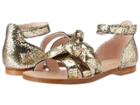 Chloe Kids Mini Me Leather Sandals (little Kid) (dore) Girls Shoes