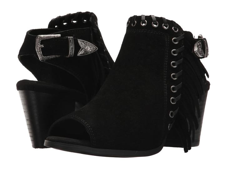 Minnetonka Mae (black Suede) Women's 1-2 Inch Heel Shoes