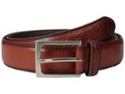 Florsheim Full Grain Leather Belt With Wing Tip Style Tail 32mm (saddle Tan) Men's Belts