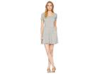 Kensie Lightweight French Terry Romper With Ribbon Tie Back Ks7k8469 (heather Grey) Women's Jumpsuit & Rompers One Piece