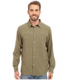 The North Face Long Sleeve Traverse Shirt (mountain Moss Heather (prior Season)) Men's Clothing