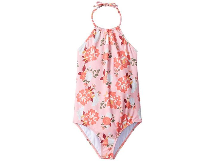 Billabong Kids All Along One-piece (little Kids/big Kids) (sorbet) Girl's Swimsuits One Piece