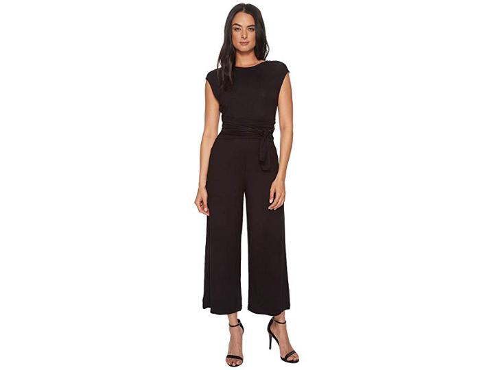 Catherine Catherine Malandrino Shayne Scoop Neck Jumpsuit (black) Women's Jumpsuit & Rompers One Piece
