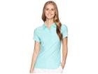 Under Armour Golf Zinger Polo (tropical Tide/white/tropical Tide) Women's Short Sleeve Pullover