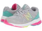 New Balance Kids Kj888v1p (little Kid) (silver Mink/rainbow) Girls Shoes