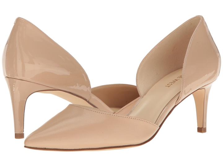 Nine West Solis (nude Patent Pu/nude Suede) High Heels