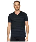 Calvin Klein All Over Stripe Pocket T-shirt (black Combo) Men's T Shirt