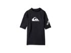 Quiksilver Kids All Time Short Sleeve Rashguard (big Kids) (black) Boy's Swimwear