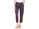 Lauren Ralph Lauren Twill Straight-leg Pants (navy Multi) Women's Casual Pants
