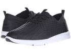 Toms Del Rey (black Leather Weave Emboss) Men's Lace Up Casual Shoes