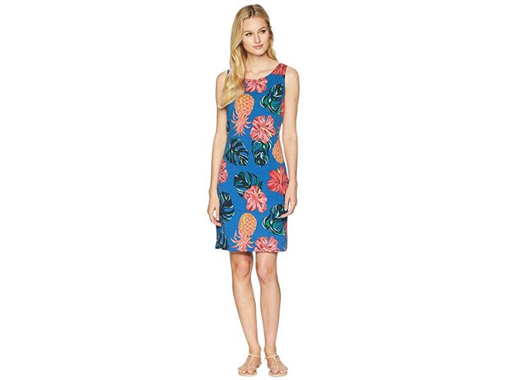 Tommy Bahama Pina Cool-ada Scoop Back Dress (cobalt Sea) Women's Dress