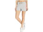 Adidas Essentials Linear Shorts (medium Grey Heather/prism Pink) Women's Shorts