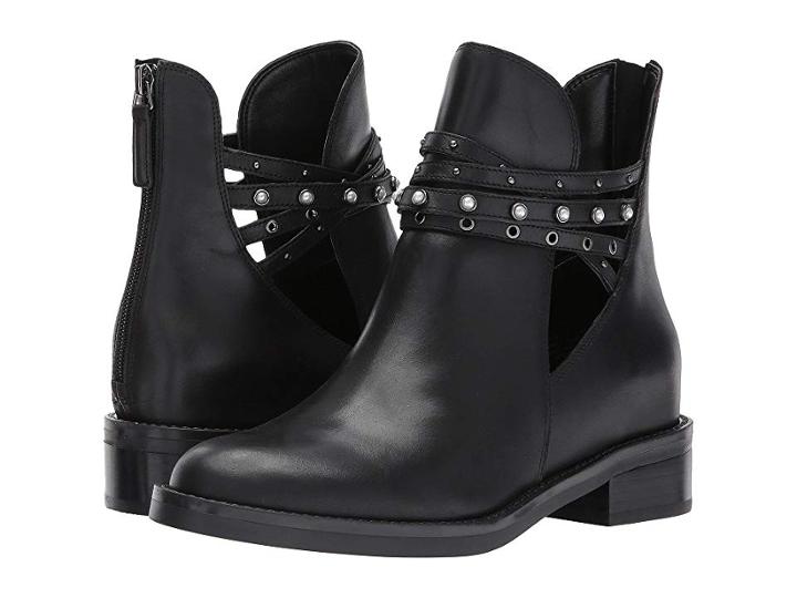 Nine West Travis (black Two-tone Calf) Women's Boots