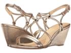 Isola Farrah (satin Gold Grid Metallic) Women's Sandals