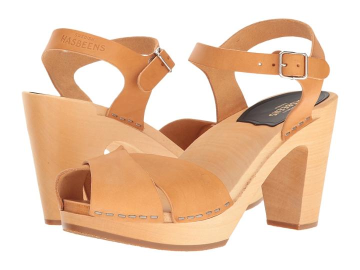 Swedish Hasbeens Merci Sandal (nature) Women's Clog/mule Shoes
