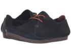 Clarks Janey Mae (navy Suede) Women's  Shoes