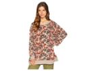 Free People Go On Get Floral Top (brown) Women's Clothing