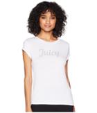 Juicy Couture Juicy Short Sleeve Tee (white) Women's T Shirt