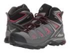 Salomon X Ultra 3 Mid Gtx(r) (quiet Shade/magnet/virtual Pink) Women's Shoes