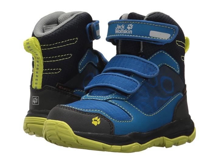 Jack Wolfskin Kids Akka Waterproof Vc High (toddler/little Kid/big Kid) (vibrant Blue) Boys Shoes
