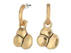 The Sak Layered Hoop Drop Earrings (gold) Earring
