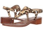 Sam Edelman Jude (new Nude Leopard Special Leopard Brahma Hair) Women's Sandals