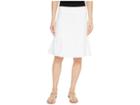 Mod-o-doc Slub Jersey Asymmetrical Seamed Skirt (white) Women's Skirt