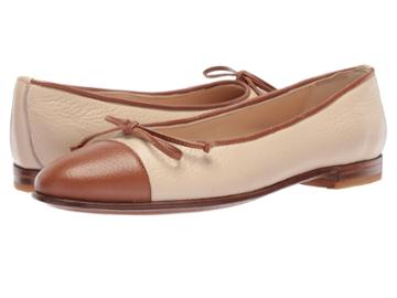 Gravati Bowed Loafer (taupe/cognac) Women's Flat Shoes