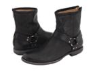 Frye Phillip Harness (black Vintage Leather) Men's Pull-on Boots
