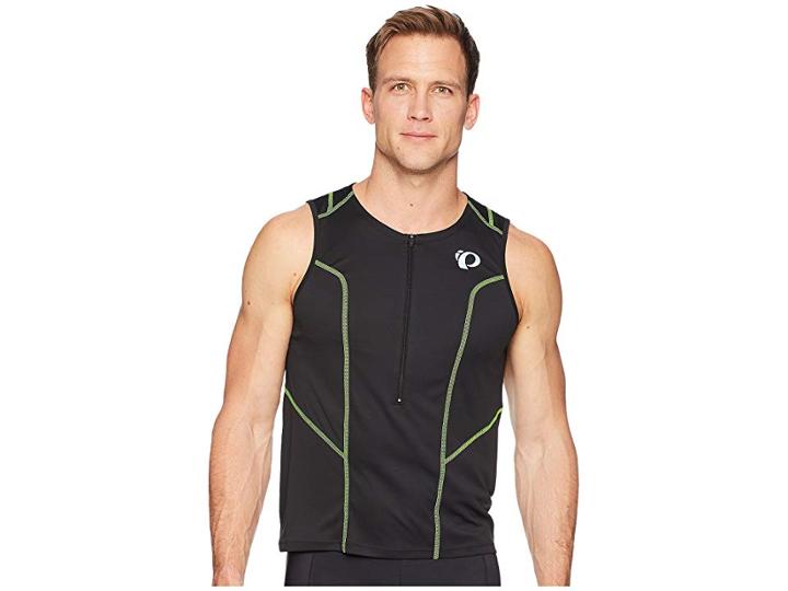 Pearl Izumi Select Pursuit Tri Sl Jersey (black/screaming Yellow) Men's Workout