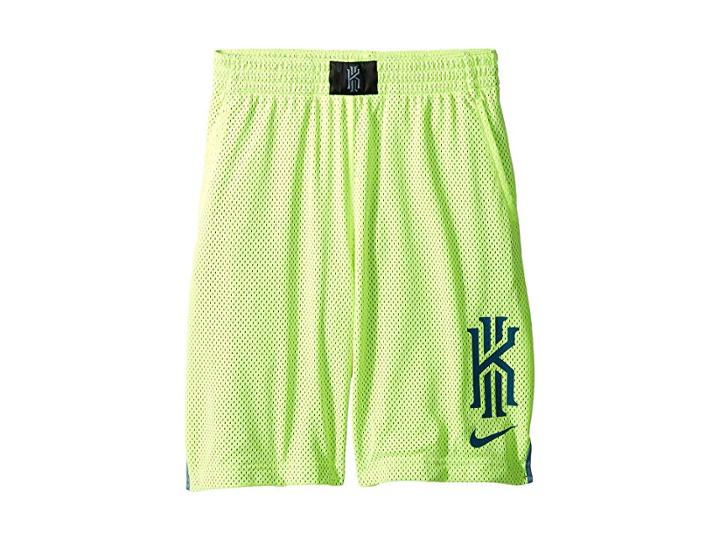 Nike Kids Kyrie Irving Graphic Basketball Shorts (little Kids/big Kids) (volt/celestial Teal/blue Force) Boy's Shorts