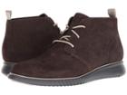 Cole Haan 2.zerogrand Chukka (black Walnut Embossed Suede/dove/magnet) Men's Lace-up Boots