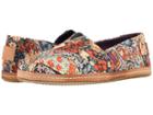 Toms Alpargata (navy Paisley/floral Linen) Women's Shoes