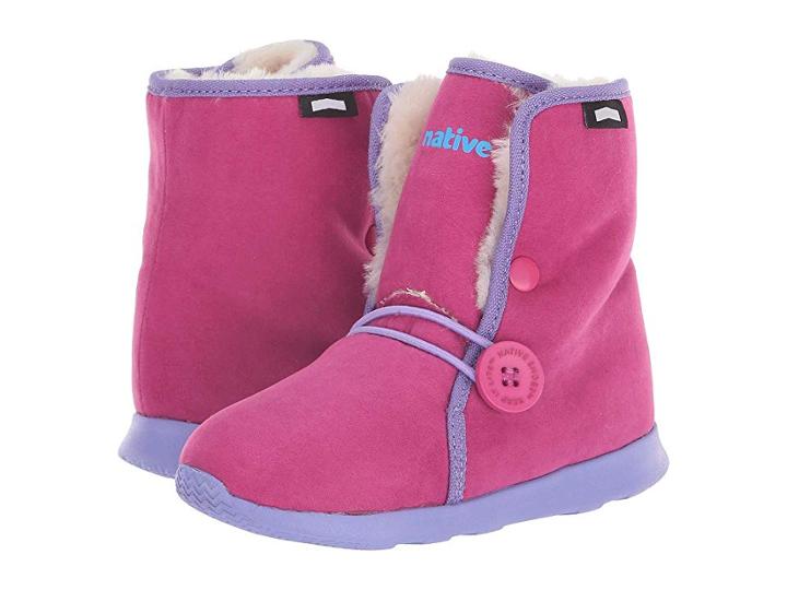 Native Kids Shoes Luna Child Boot (toddler/little Kid) (resort Pink/thistle Purple/bone White) Girls Shoes