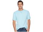 True Grit Heritage Slub Classic Fit Pigment Dyed Short Sleeve Knit Crew With Contrast Coverstitch (crystal Blue) Men's T Shirt