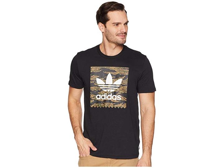 Adidas Skateboarding Camo Blackbird Tee (black/camo Pink/collegiate Orange) Men's T Shirt
