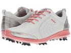Ecco Golf Biom G 2 Free (concrete/silver Pink) Women's Golf Shoes