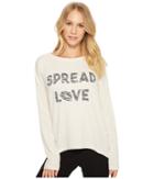 P.j. Salvage Spread Love Sweater (oatmeal) Women's Sweater
