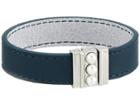 Majorica 5mm Mabe Pearls On Clasp Reversible Leather Bracelet 7 Long (white) Bracelet
