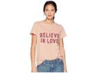 Spiritual Gangster Believe Love Aurora T-shirt (warm Sand) Women's T Shirt