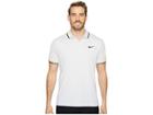 Nike Court Tennis Polo (vast Grey/black) Men's Clothing