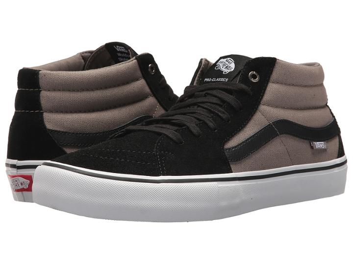 Vans Sk8-mid Pro (black/fallen Rock) Men's Skate Shoes