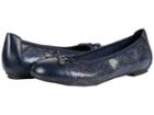 Vionic Minna (navy Snake) Women's Flat Shoes