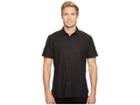 Perry Ellis Short Sleeve Solid Slub Texture Shirt (black) Men's Clothing