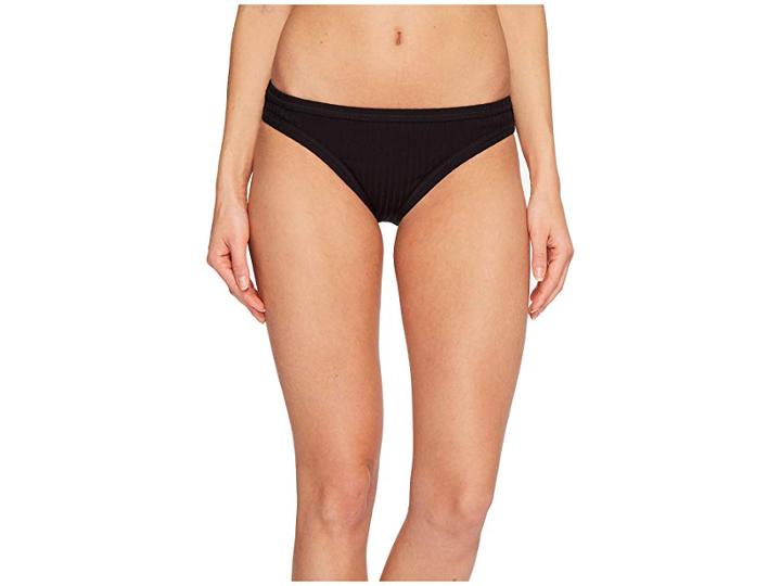 Seafolly Inka Rib Hipster Bottoms (black) Women's Swimwear
