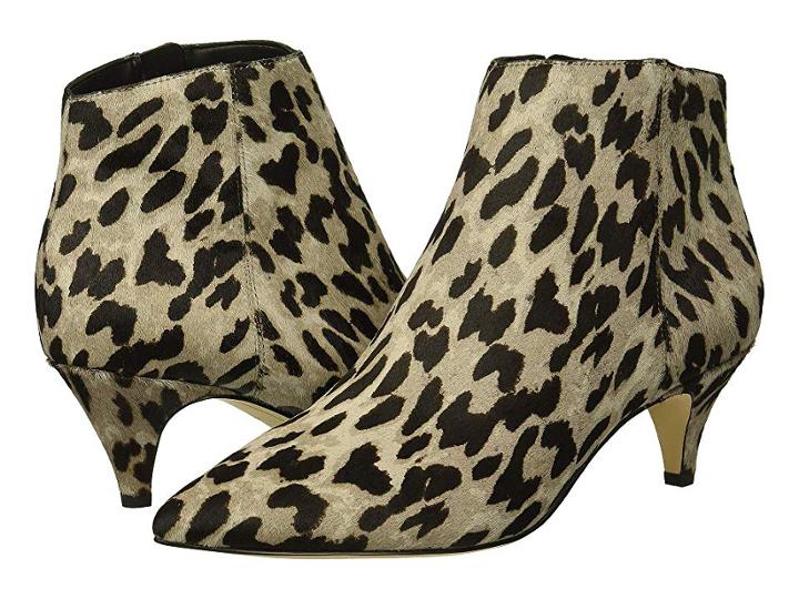 Sam Edelman Kinzey (grey Multi Clouded Leopard Brahma Hair) Women's Dress Zip Boots