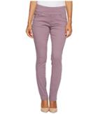 Jag Jeans Petite Petite Peri Pull On Straight Twill Pants (purple Mist) Women's Casual Pants
