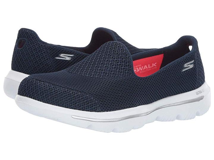 Skechers Performance Go Walk Evolution Interact (navy/white) Women's Shoes