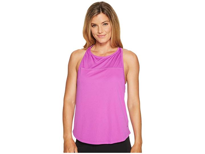 Reebok Mesh Front Tank (vicious Violet) Women's Workout